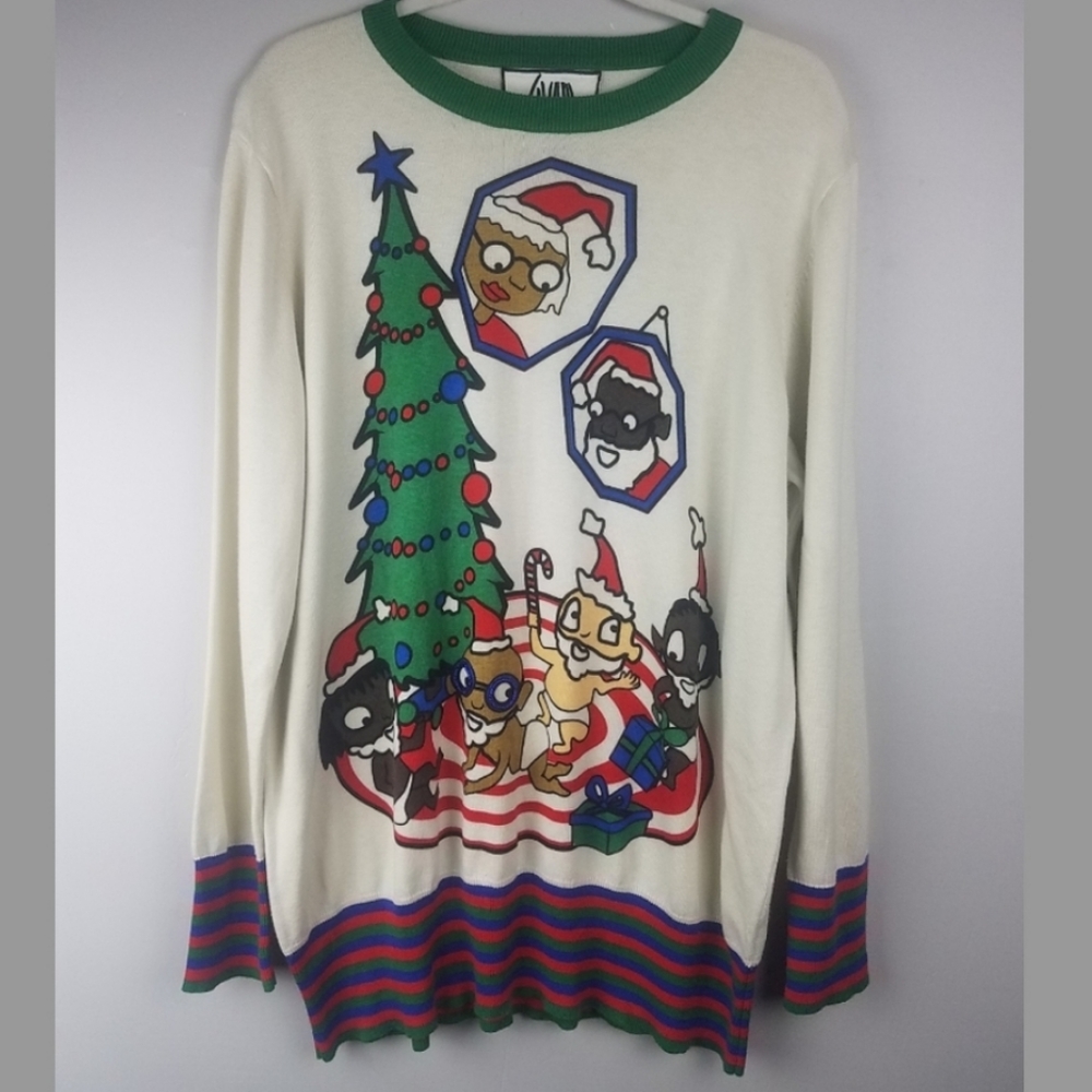Whoopi Ugly Christmas Sweater Size Large Unisex 2017 Collectible